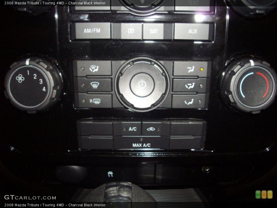 Charcoal Black Interior Controls for the 2008 Mazda Tribute i Touring 4WD #47207714