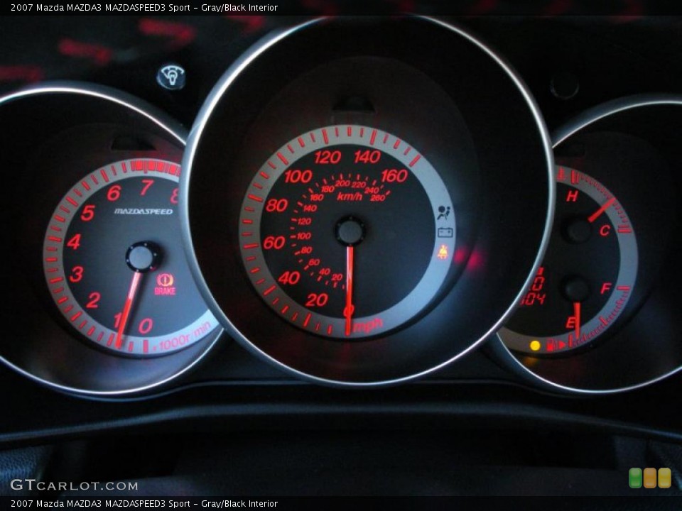 Gray/Black Interior Gauges for the 2007 Mazda MAZDA3 MAZDASPEED3 Sport #47208377