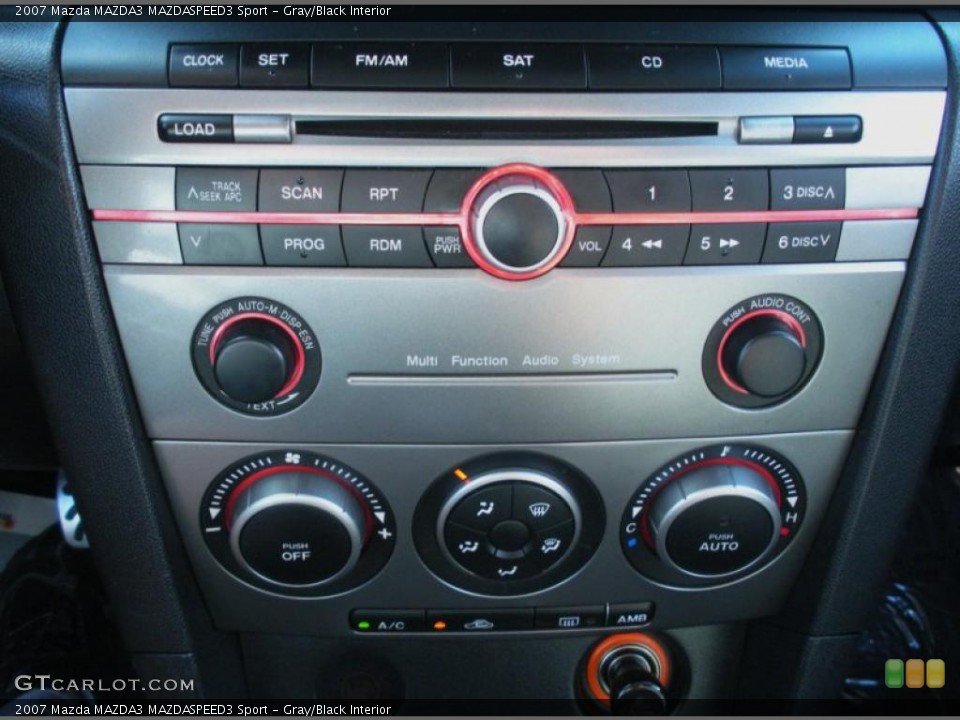 Gray/Black Interior Controls for the 2007 Mazda MAZDA3 MAZDASPEED3 Sport #47208413