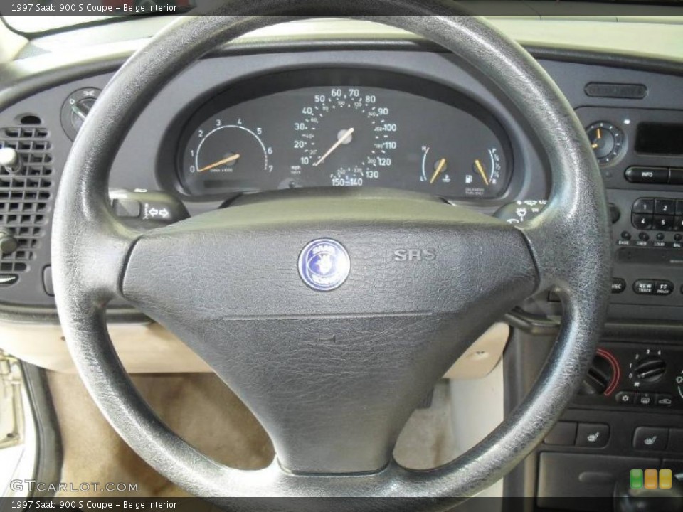 Beige Interior Steering Wheel for the 1997 Saab 900 S Coupe #47208803
