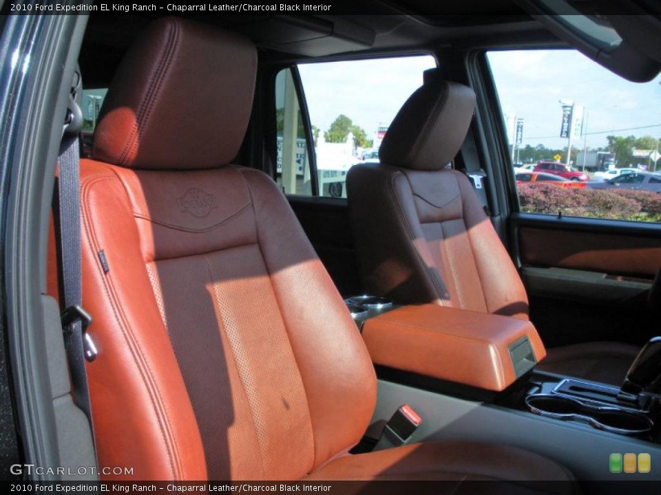 Chaparral Leather/Charcoal Black Interior Photo for the 2010 Ford Expedition EL King Ranch #47209172
