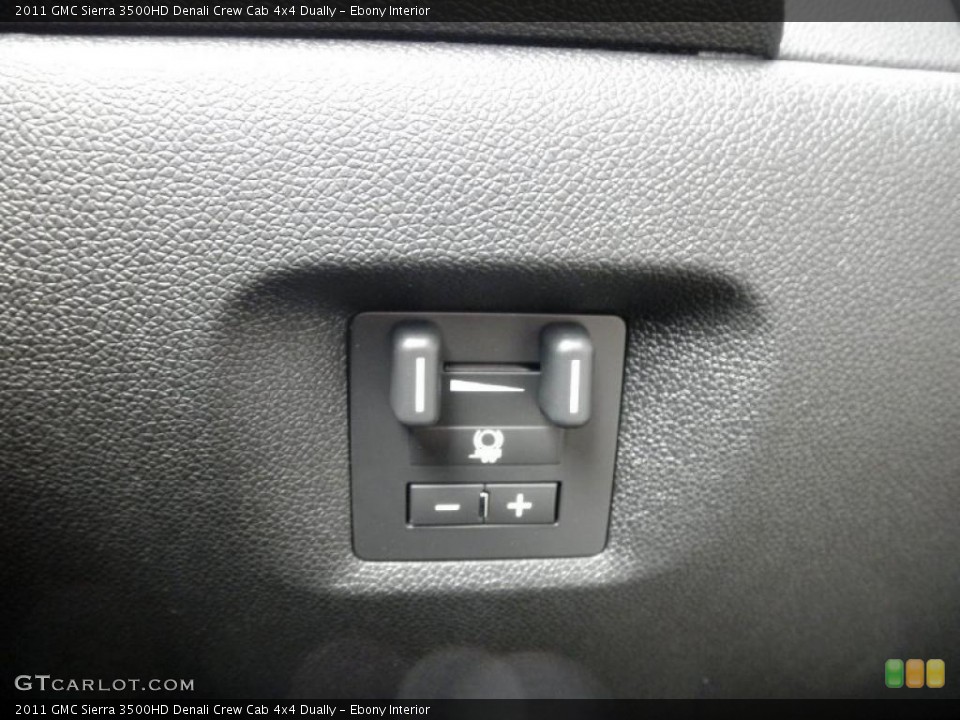 Ebony Interior Controls for the 2011 GMC Sierra 3500HD Denali Crew Cab 4x4 Dually #47209553