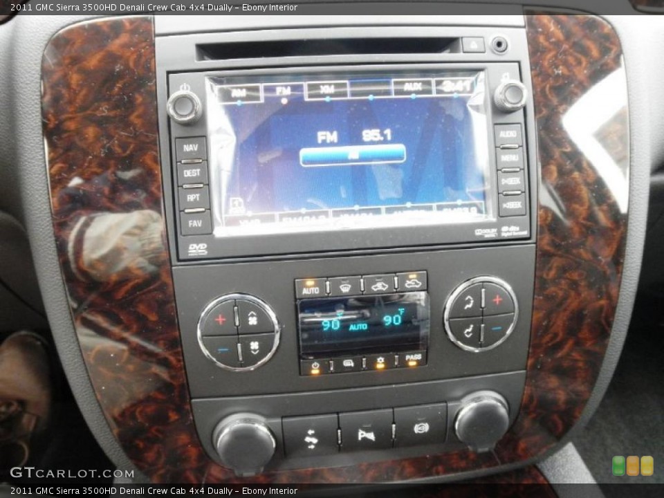 Ebony Interior Controls for the 2011 GMC Sierra 3500HD Denali Crew Cab 4x4 Dually #47209862