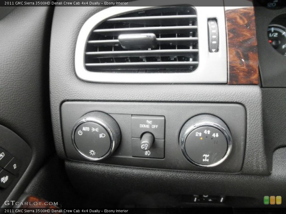 Ebony Interior Controls for the 2011 GMC Sierra 3500HD Denali Crew Cab 4x4 Dually #47209951