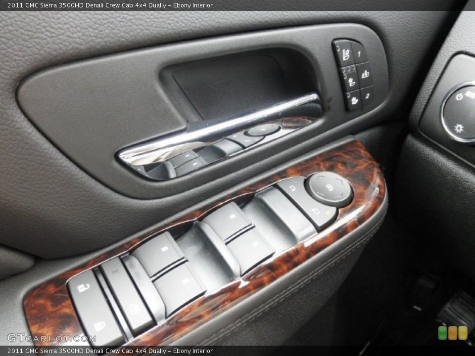 Ebony Interior Controls for the 2011 GMC Sierra 3500HD Denali Crew Cab 4x4 Dually #47209970