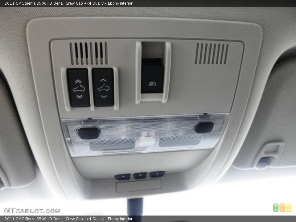 Ebony Interior Controls for the 2011 GMC Sierra 3500HD Denali Crew Cab 4x4 Dually #47209985