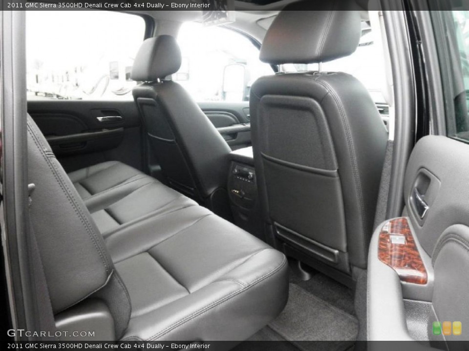 Ebony Interior Photo for the 2011 GMC Sierra 3500HD Denali Crew Cab 4x4 Dually #47210117