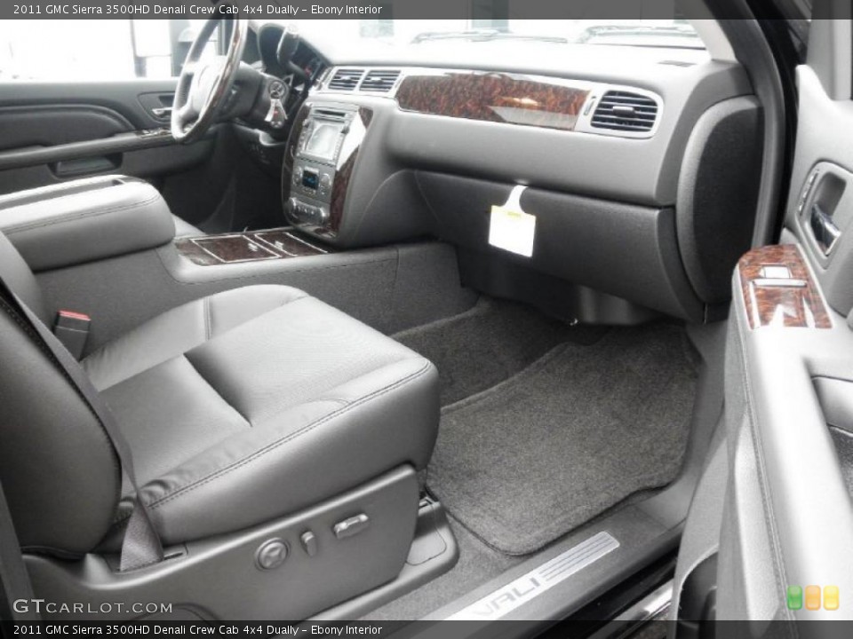 Ebony Interior Photo for the 2011 GMC Sierra 3500HD Denali Crew Cab 4x4 Dually #47210129
