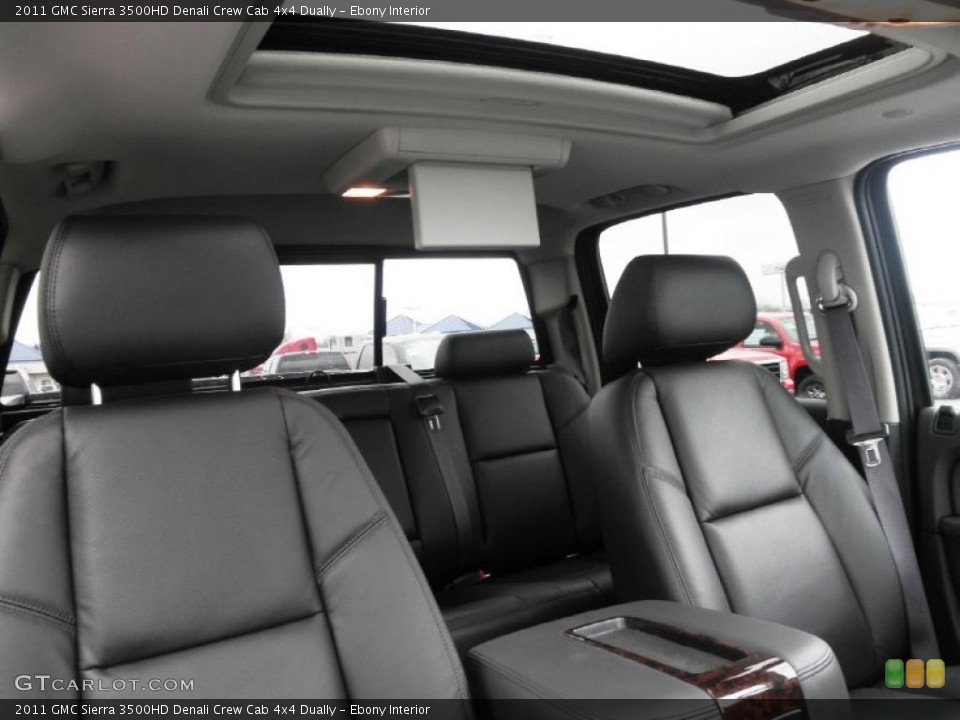 Ebony Interior Photo for the 2011 GMC Sierra 3500HD Denali Crew Cab 4x4 Dually #47210144