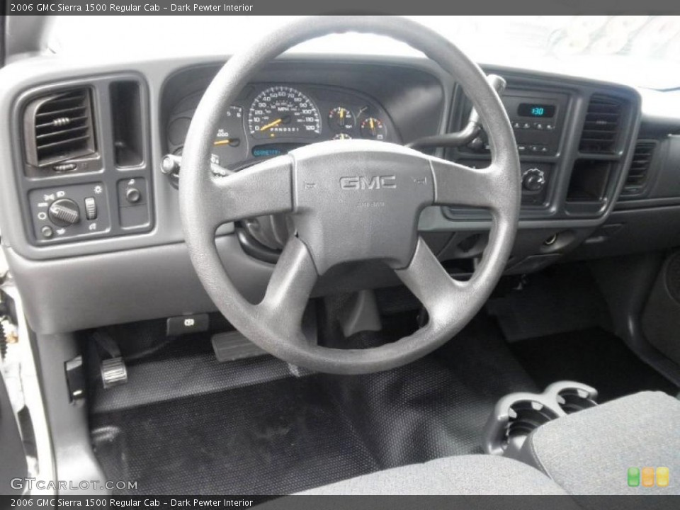 Dark Pewter Interior Steering Wheel for the 2006 GMC Sierra 1500 Regular Cab #47210330