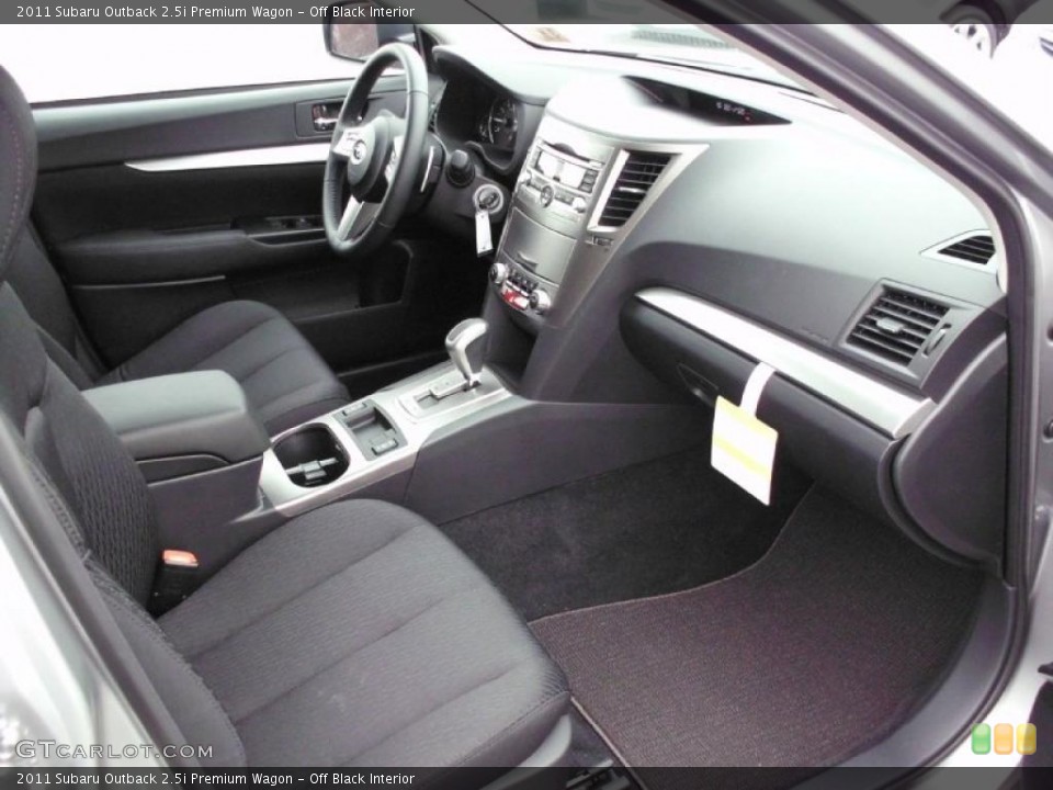 Off Black Interior Photo for the 2011 Subaru Outback 2.5i Premium Wagon #47211140