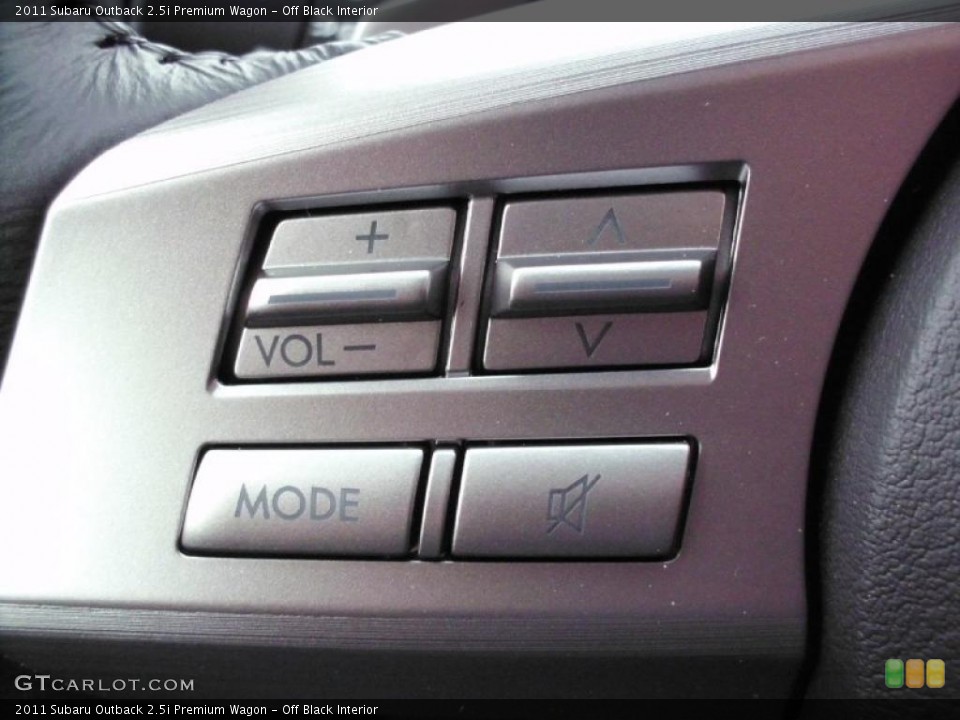 Off Black Interior Controls for the 2011 Subaru Outback 2.5i Premium Wagon #47211326