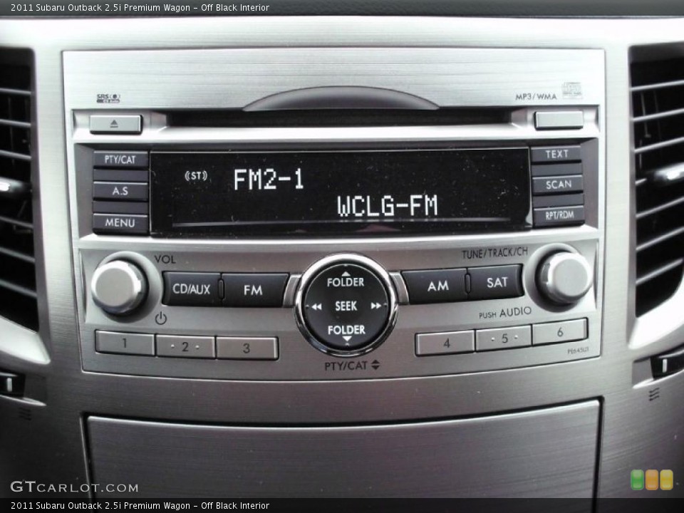 Off Black Interior Controls for the 2011 Subaru Outback 2.5i Premium Wagon #47211341