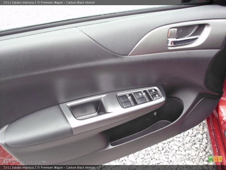 Carbon Black Interior Door Panel for the 2011 Subaru Impreza 2.5i Premium Wagon #47212157