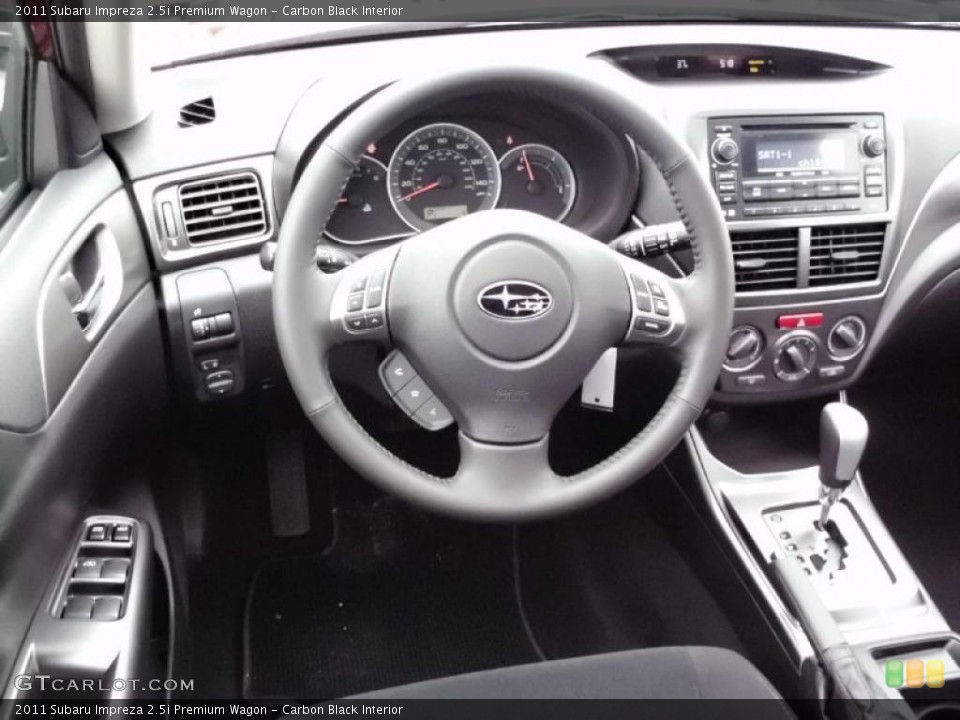 Carbon Black Interior Dashboard for the 2011 Subaru Impreza 2.5i Premium Wagon #47212175