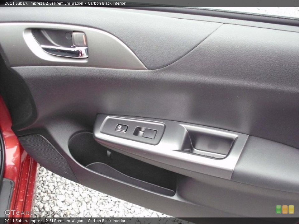 Carbon Black Interior Door Panel for the 2011 Subaru Impreza 2.5i Premium Wagon #47212225