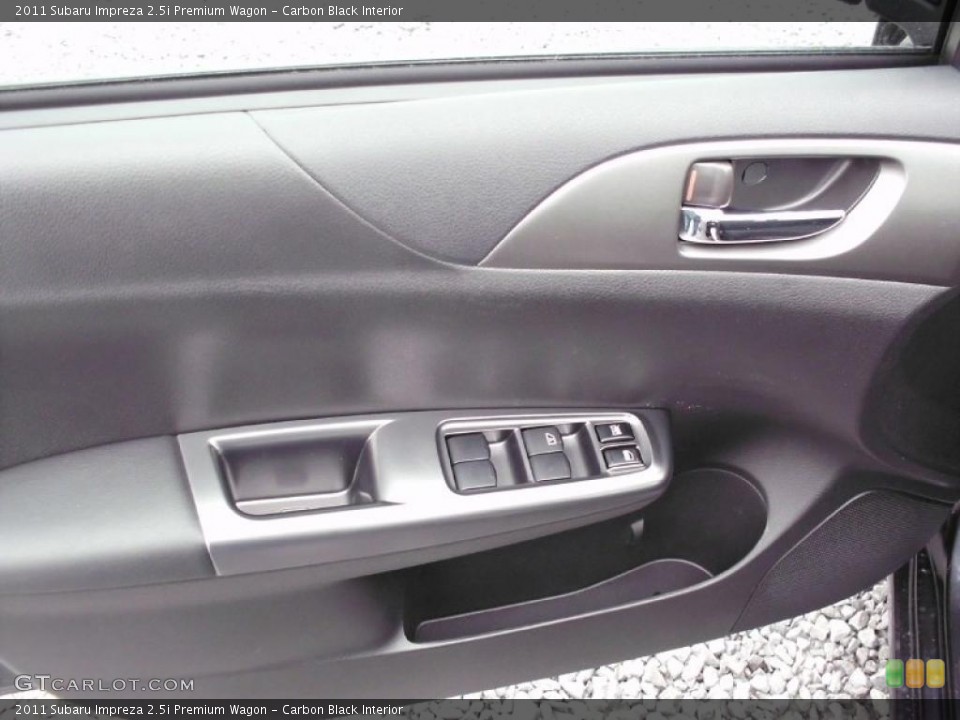 Carbon Black Interior Door Panel for the 2011 Subaru Impreza 2.5i Premium Wagon #47212472