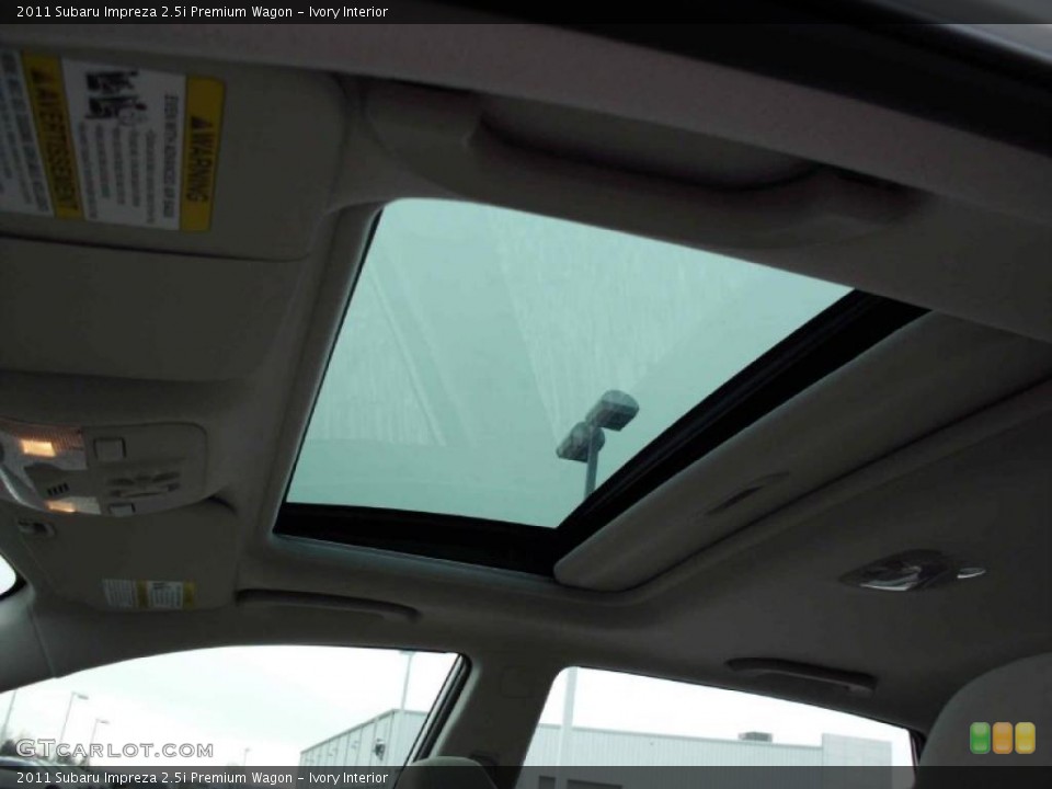 Ivory Interior Sunroof for the 2011 Subaru Impreza 2.5i Premium Wagon #47212622