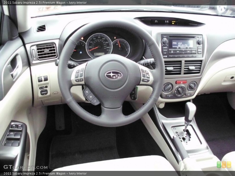 Ivory Interior Dashboard for the 2011 Subaru Impreza 2.5i Premium Wagon #47212808