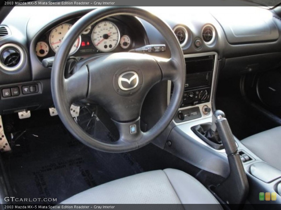 Gray Interior Prime Interior for the 2003 Mazda MX-5 Miata Special Edition Roadster #47212997
