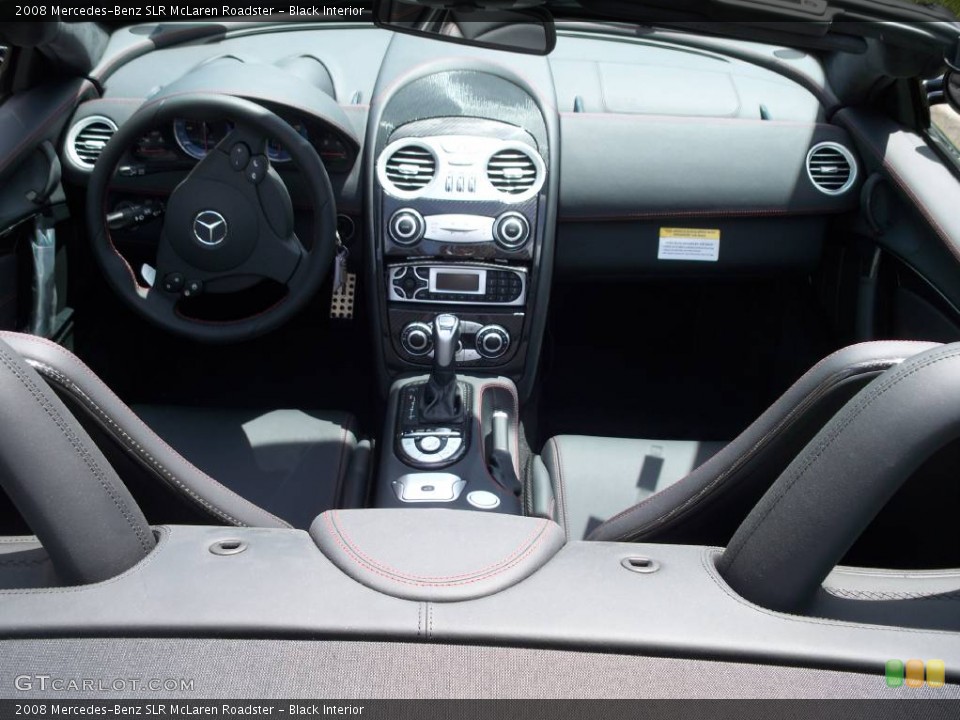 Black Interior Dashboard for the 2008 Mercedes-Benz SLR McLaren Roadster #472130