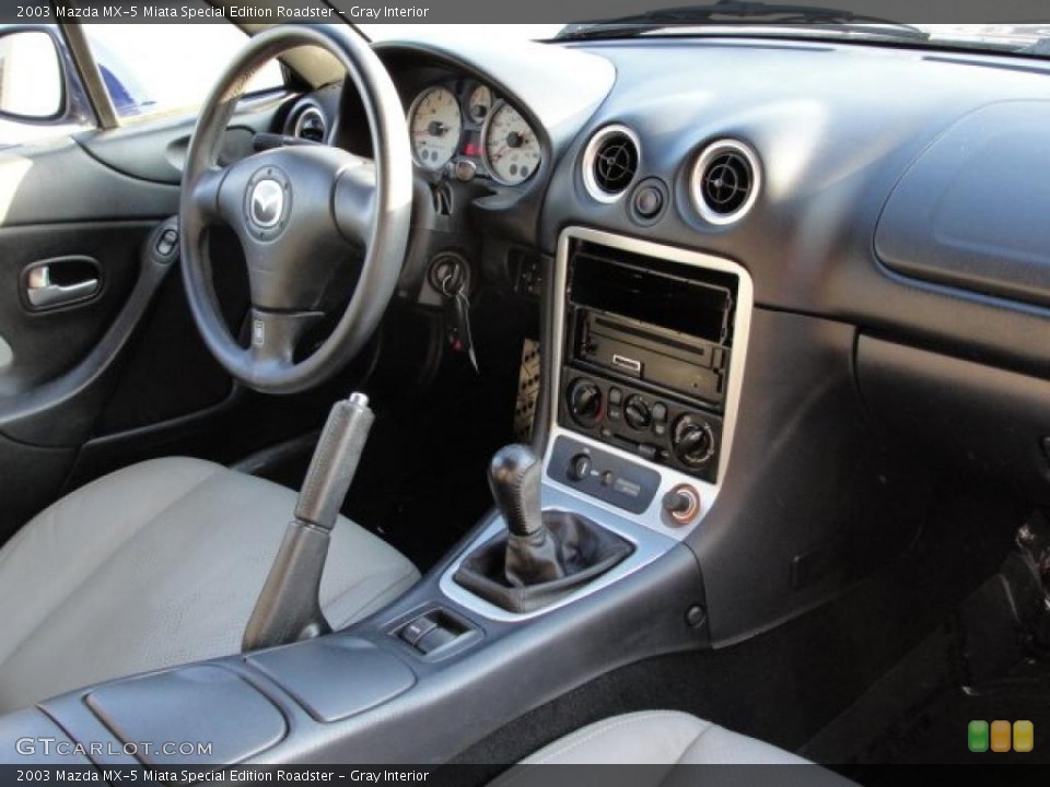 Gray Interior Dashboard for the 2003 Mazda MX-5 Miata Special Edition Roadster #47213009
