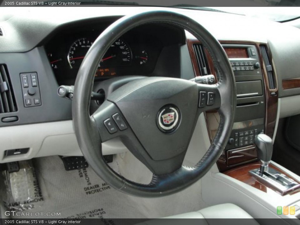 Light Gray Interior Steering Wheel for the 2005 Cadillac STS V8 #47213771