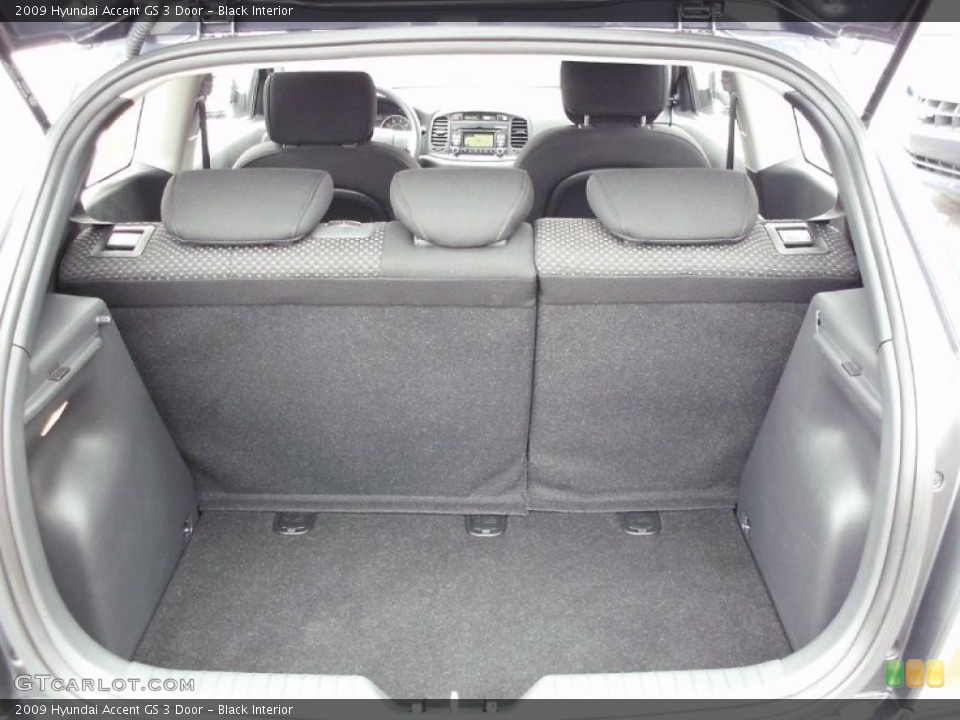 Black Interior Trunk for the 2009 Hyundai Accent GS 3 Door #47214173