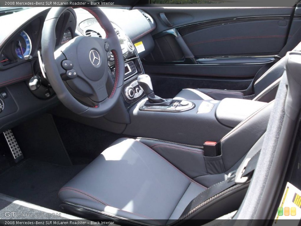 Black Interior Prime Interior for the 2008 Mercedes-Benz SLR McLaren Roadster #472150