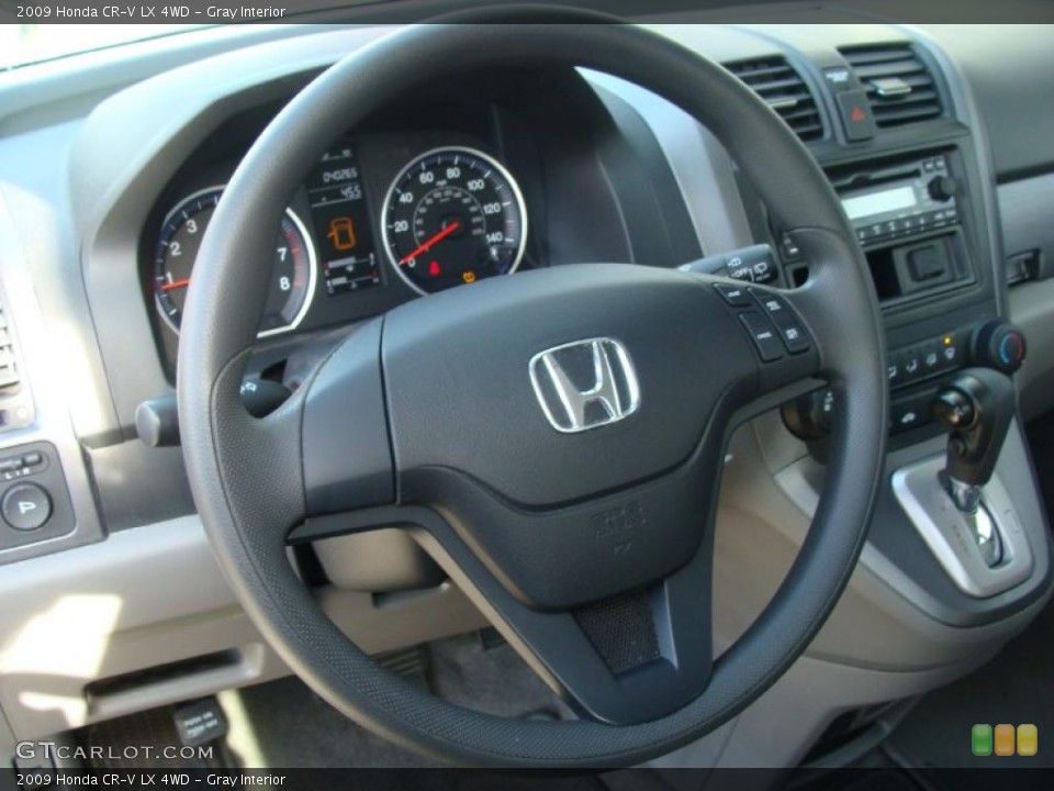 Gray Interior Steering Wheel for the 2009 Honda CR-V LX 4WD #47215160
