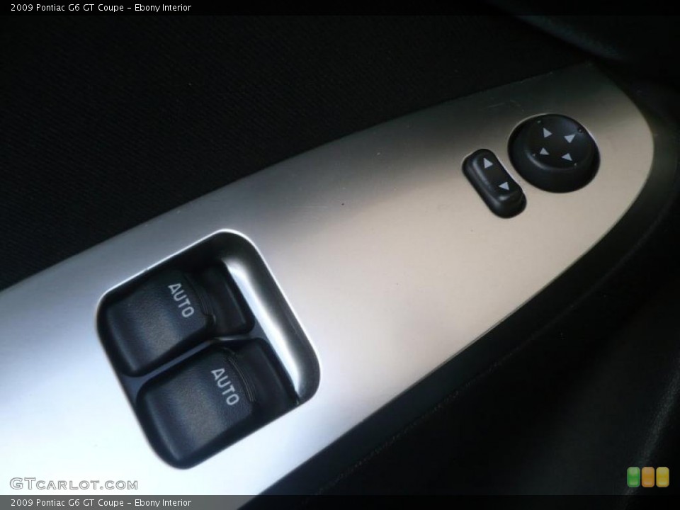 Ebony Interior Controls for the 2009 Pontiac G6 GT Coupe #47215181