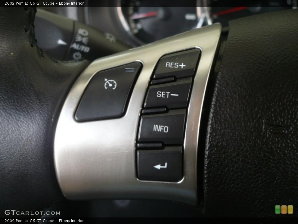 Ebony Interior Controls for the 2009 Pontiac G6 GT Coupe #47215346