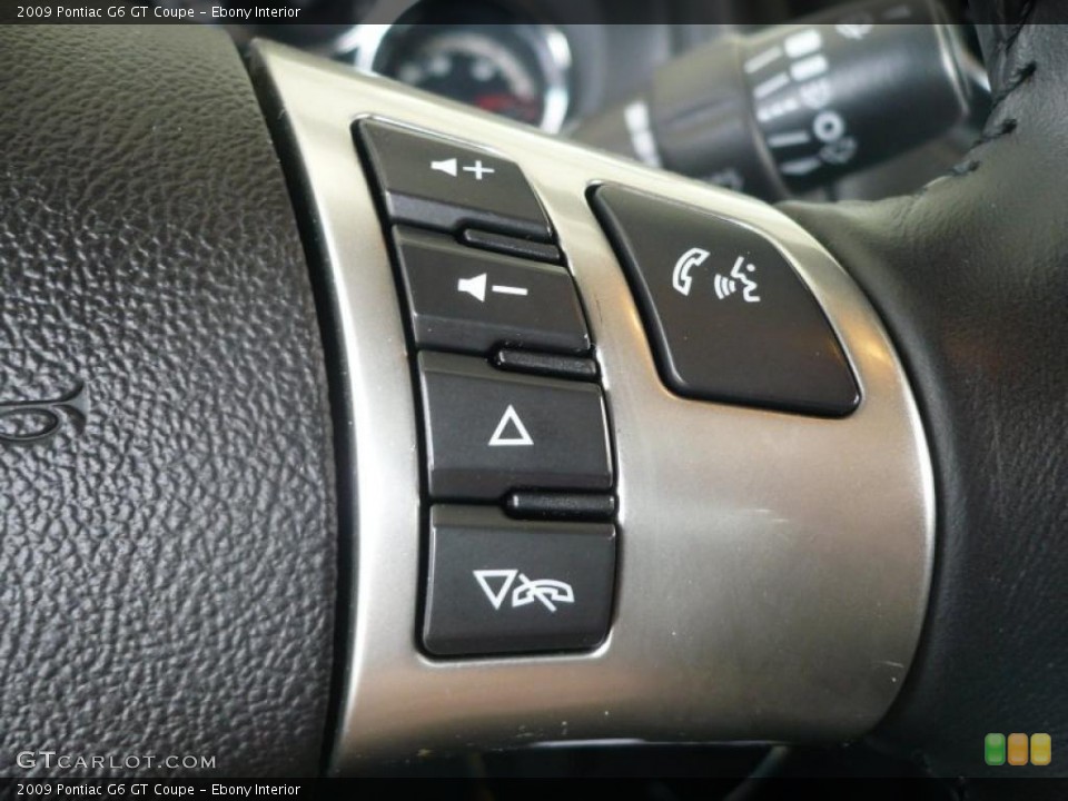 Ebony Interior Controls for the 2009 Pontiac G6 GT Coupe #47215364