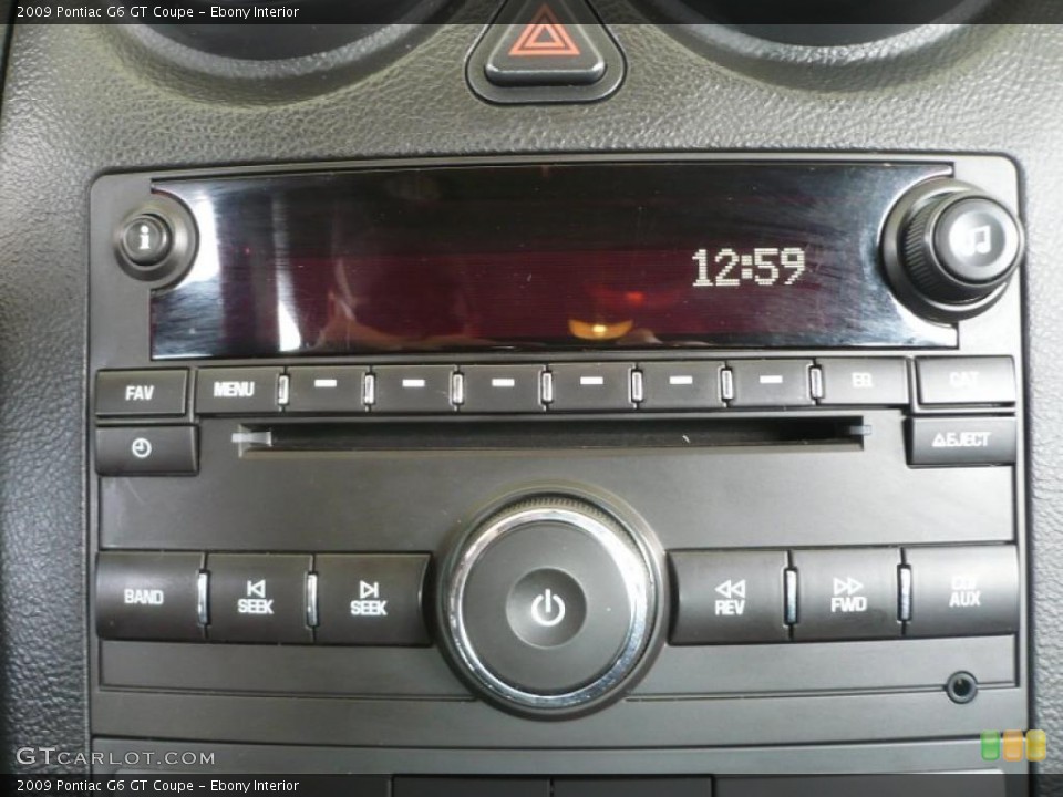 Ebony Interior Controls for the 2009 Pontiac G6 GT Coupe #47215379
