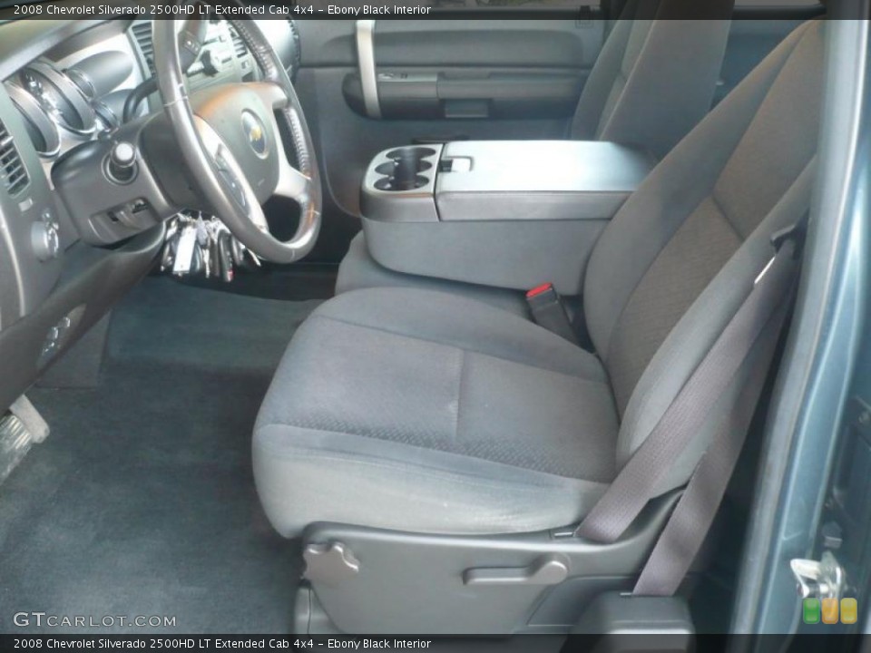 Ebony Black Interior Photo for the 2008 Chevrolet Silverado 2500HD LT Extended Cab 4x4 #47215592