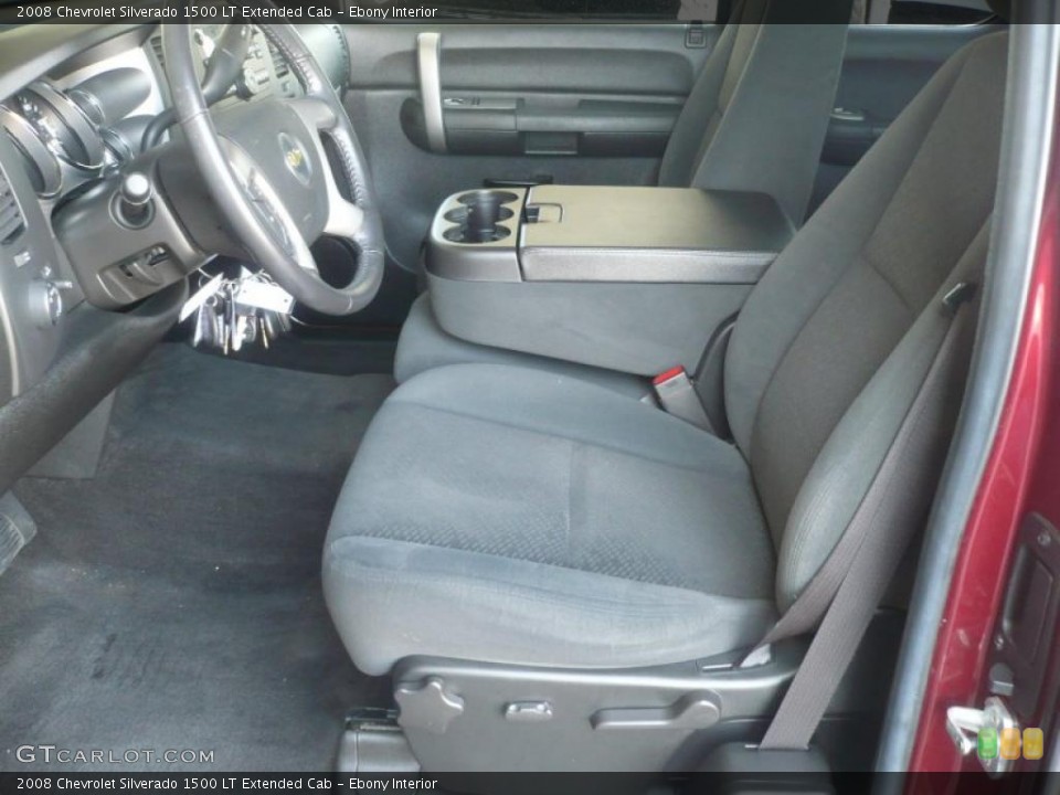 Ebony Interior Photo for the 2008 Chevrolet Silverado 1500 LT Extended Cab #47216567