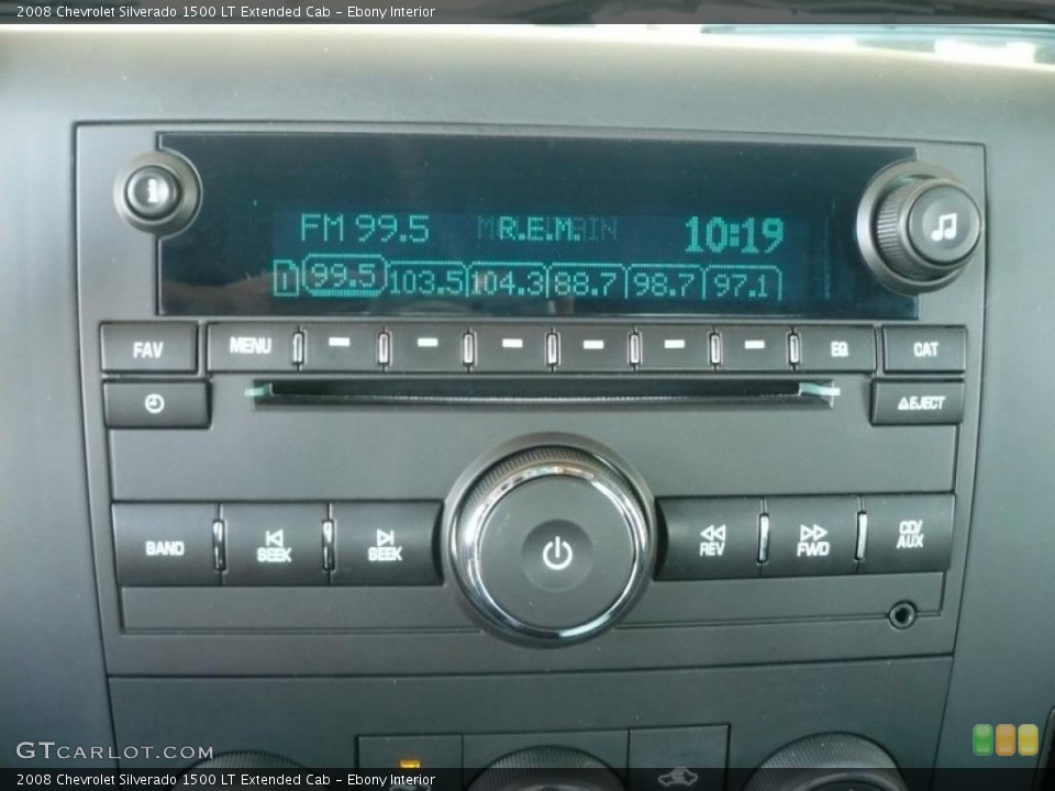 Ebony Interior Controls for the 2008 Chevrolet Silverado 1500 LT Extended Cab #47216783