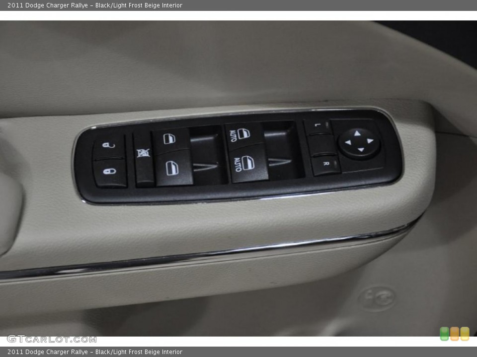 Black/Light Frost Beige Interior Controls for the 2011 Dodge Charger Rallye #47217656
