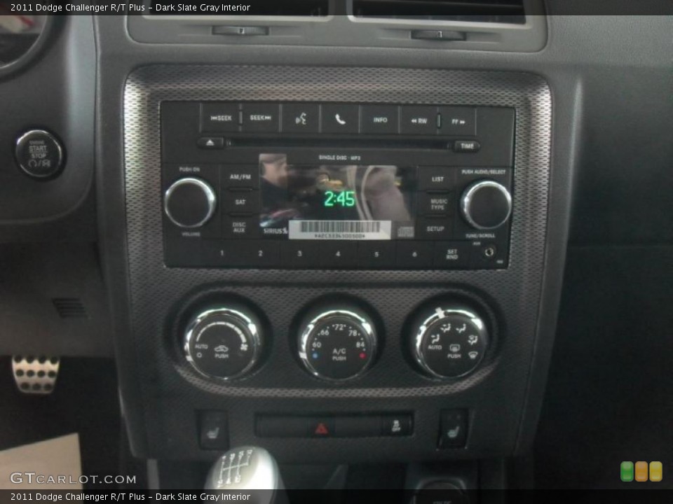 Dark Slate Gray Interior Controls for the 2011 Dodge Challenger R/T Plus #47217752