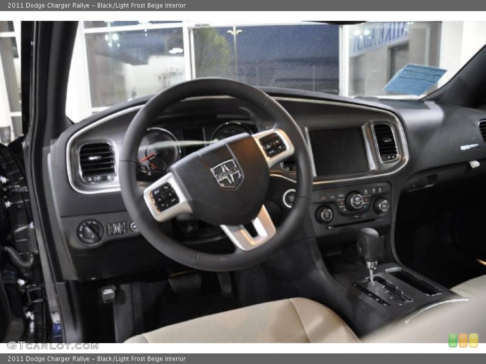 Black/Light Frost Beige Interior Dashboard for the 2011 Dodge Charger Rallye #47217806