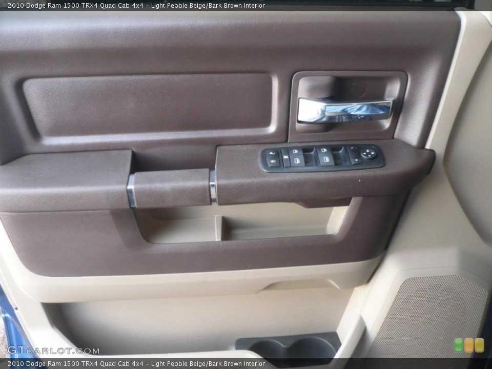 Light Pebble Beige/Bark Brown Interior Door Panel for the 2010 Dodge Ram 1500 TRX4 Quad Cab 4x4 #47217986
