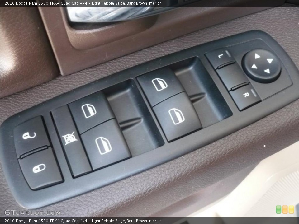 Light Pebble Beige/Bark Brown Interior Controls for the 2010 Dodge Ram 1500 TRX4 Quad Cab 4x4 #47217998
