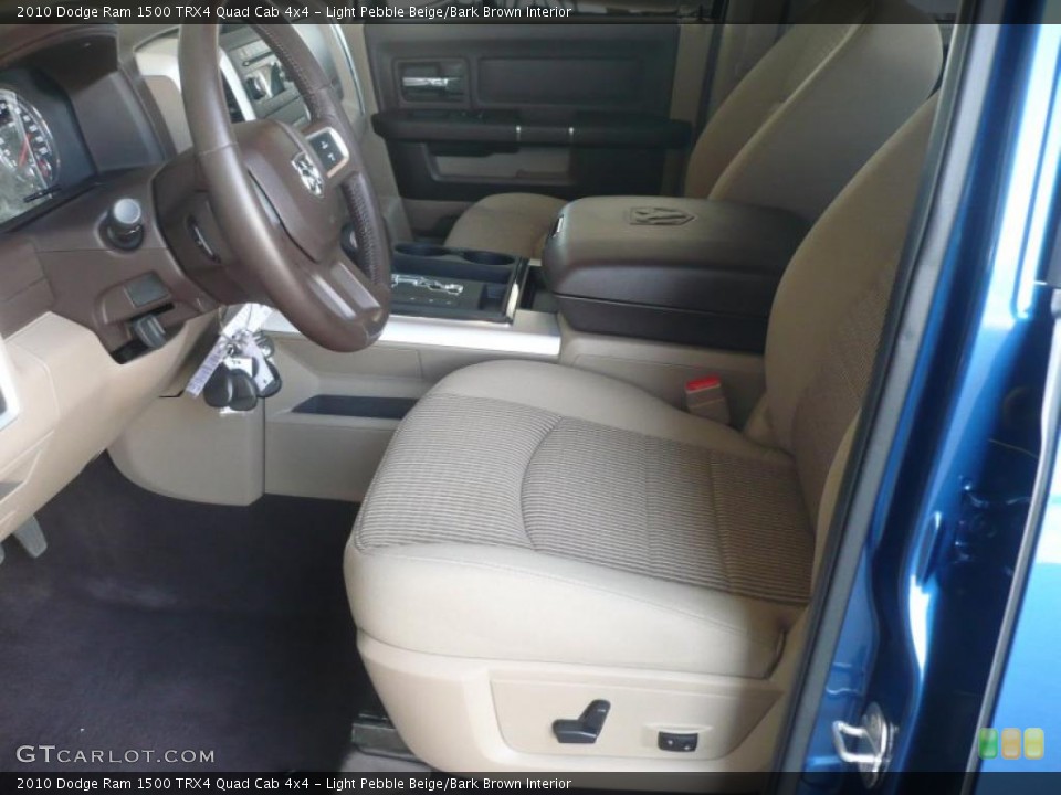 Light Pebble Beige/Bark Brown Interior Photo for the 2010 Dodge Ram 1500 TRX4 Quad Cab 4x4 #47218019