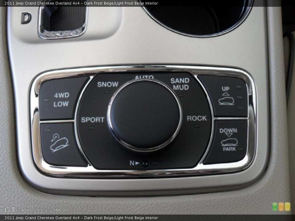 Dark Frost Beige/Light Frost Beige Interior Controls for the 2011 Jeep Grand Cherokee Overland 4x4 #47218103