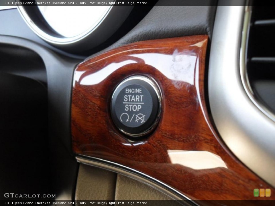 Dark Frost Beige/Light Frost Beige Interior Controls for the 2011 Jeep Grand Cherokee Overland 4x4 #47218148