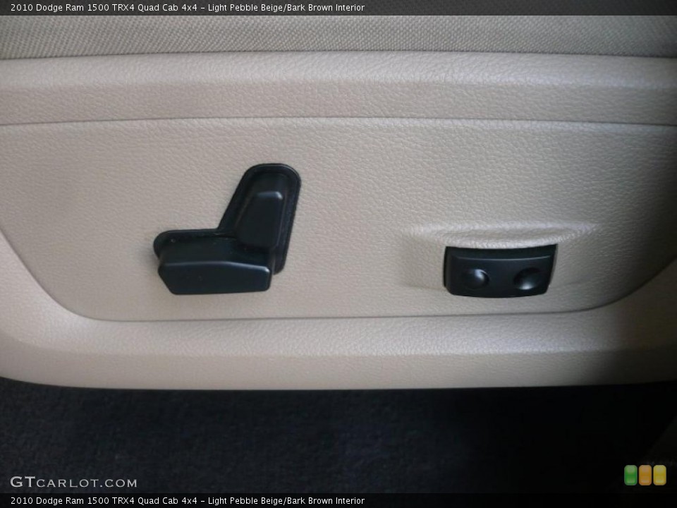 Light Pebble Beige/Bark Brown Interior Controls for the 2010 Dodge Ram 1500 TRX4 Quad Cab 4x4 #47218275