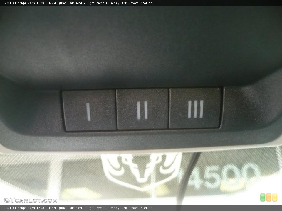 Light Pebble Beige/Bark Brown Interior Controls for the 2010 Dodge Ram 1500 TRX4 Quad Cab 4x4 #47218367