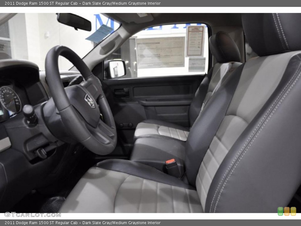 Dark Slate Gray/Medium Graystone Interior Photo for the 2011 Dodge Ram 1500 ST Regular Cab #47218577