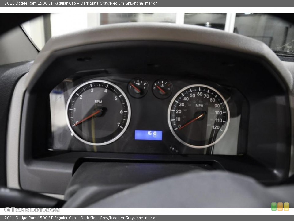 Dark Slate Gray/Medium Graystone Interior Gauges for the 2011 Dodge Ram 1500 ST Regular Cab #47218592