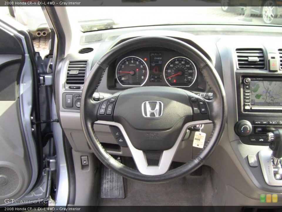 Gray Interior Steering Wheel for the 2008 Honda CR-V EX-L 4WD #47219195